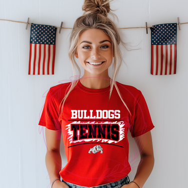Bulldogs Tennis Mascot T-Shirt